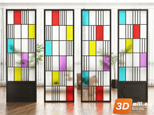Folding screen Skp Files 